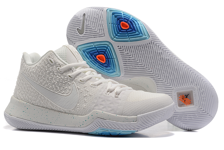 New Nike Kyrie 3 Summer White Blue Shoes